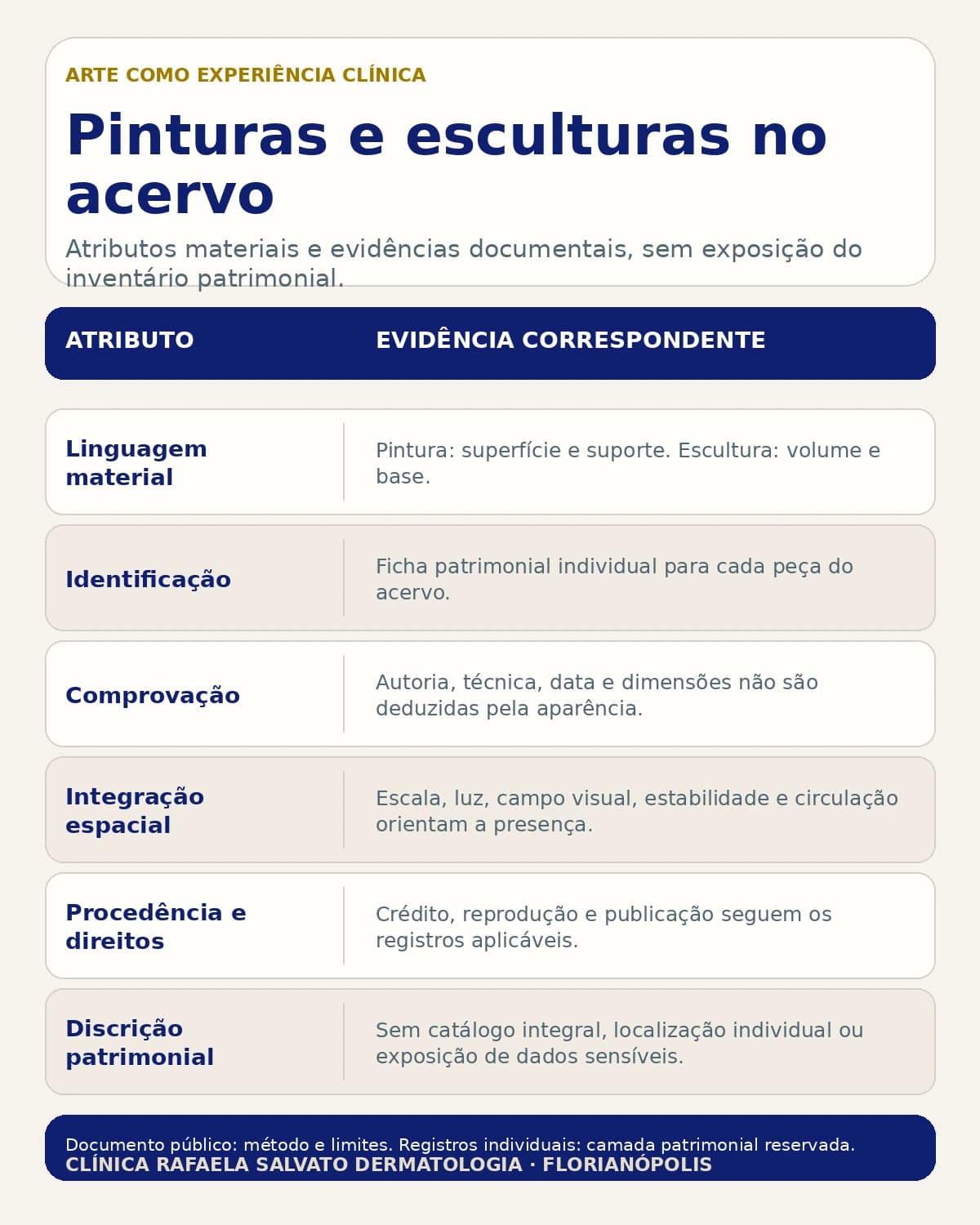 Infográfico — Pinturas e esculturas no acervo.
